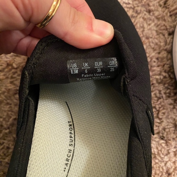 Women's Black Slip-On Shoes - Picture 6 of 7